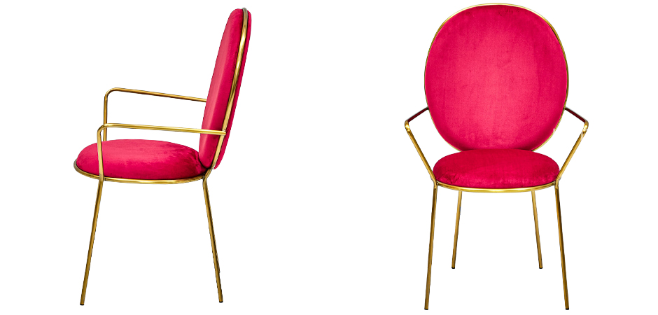 Стул с подлокотниками STAY Chair Fuchsia Стул с подлокотниками STAY Chair Fuchsia - Loft-Concept в Костроме
