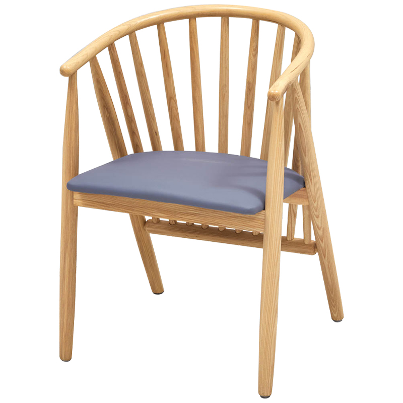 Дизайнерский стул деревянный Marco Wood Chair Древесина Серо-голубой Дизайнерский стул деревянный Marco Wood Chair Древесина Серо-голубой в Костроме | Loft Concept