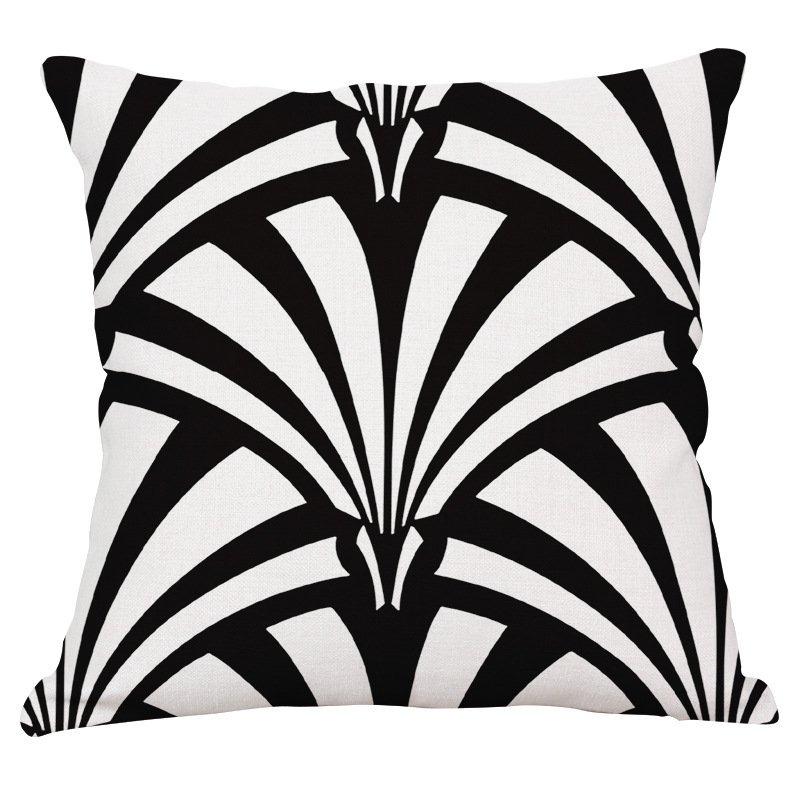 Декоративная подушка Black and White Pattern #2 Черно-белый Декоративная подушка Black and White Pattern #2 Черно-белый в Костроме | Loft Concept
