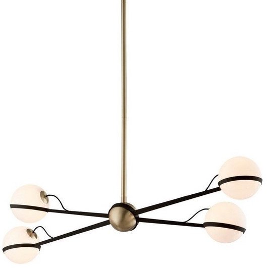 Люстра Troy Lighting Ace Linear Pendant Коричневый Молочный Люстра Troy Lighting Ace Linear Pendant Коричневый Молочный в Костроме | Loft Concept