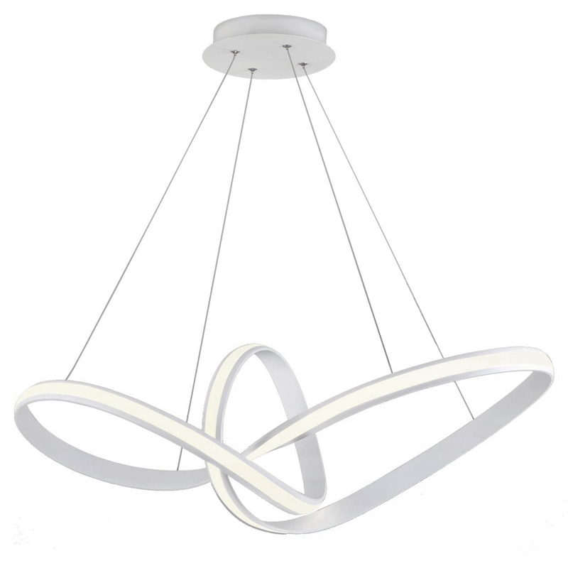 Люстра Mobius Strip White Chandelier Белый Люстра Mobius Strip White Chandelier Белый в Костроме | Loft Concept