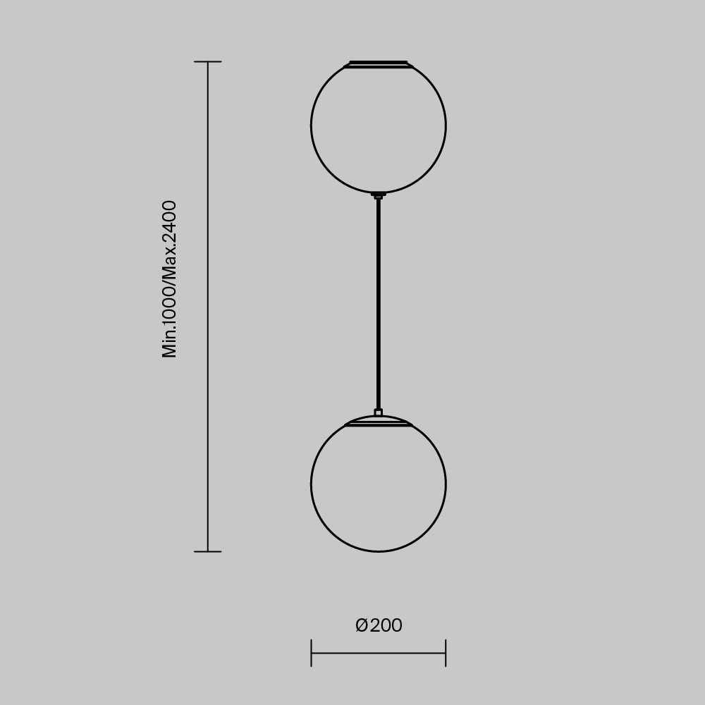 Подвесной светильник Twins 20Вт 3000К в Костроме