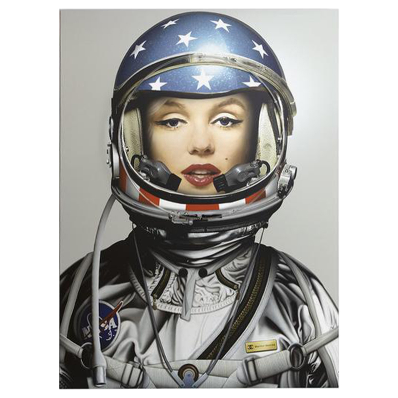Неоновый постер Мерлин Монро в Скафандре Space Girl Marilyn Мульти Неоновый постер Мерлин Монро в Скафандре Space Girl Marilyn Мульти в Костроме | Loft Concept