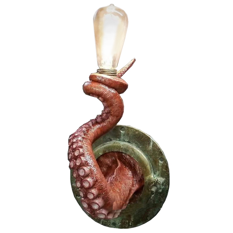 Бра Красный Осьминог Wall Lamp Red Octopus Красный Зеленый Бра Красный Осьминог Wall Lamp Red Octopus Красный Зеленый в Костроме | Loft Concept