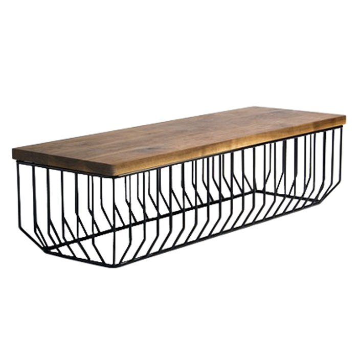 Банкетка-столик Reza Feiz Wired Bench Черный Банкетка-столик Reza Feiz Wired Bench Черный в Костроме | Loft Concept