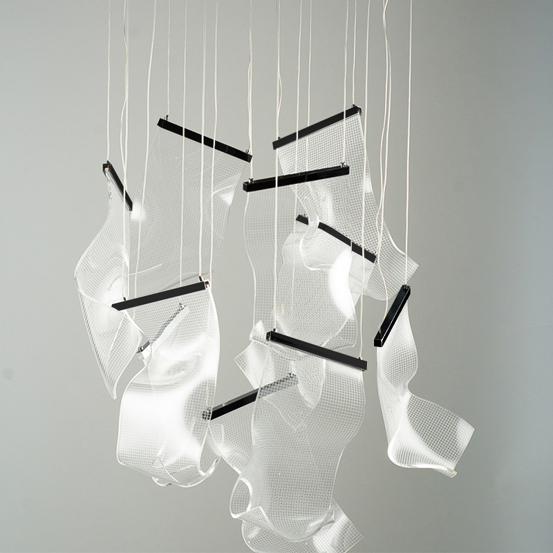 Люстра Gweilo 10 Chandelier Прозрачный Черный Люстра Gweilo 10 Chandelier Прозрачный Черный в Костроме | Loft Concept