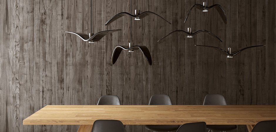 Подвесной светильник Brokis Night Birds black Подвесной светильник Brokis Night Birds black - Loft-Concept в Костроме