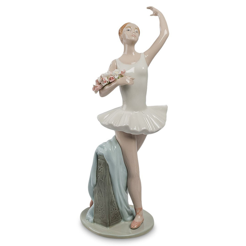 Статуэтка фарфоровая Прима-балерина Charming Statuette Белый Розовый Серо-голубой Бежевый Серый Статуэтка фарфоровая Прима-балерина Charming Statuette Белый Розовый Серо-голубой Бежевый Серый в Костроме | Loft Concept