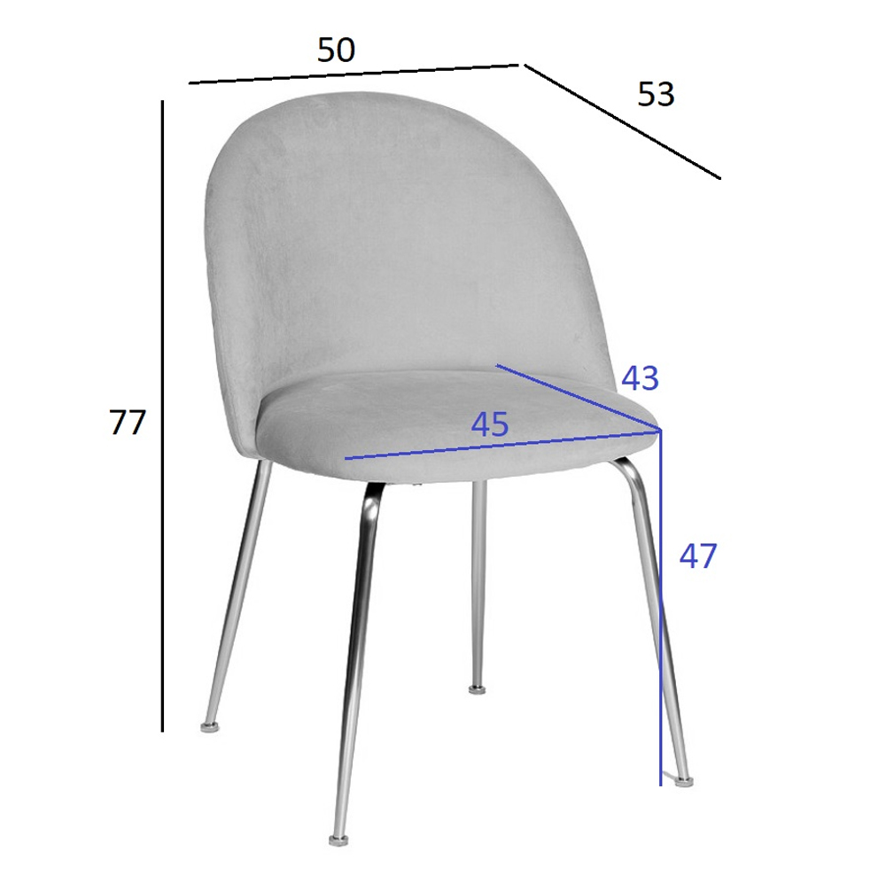Стул велюровый хаки на золотистых металлических ножках Vendramin Chair в Костроме