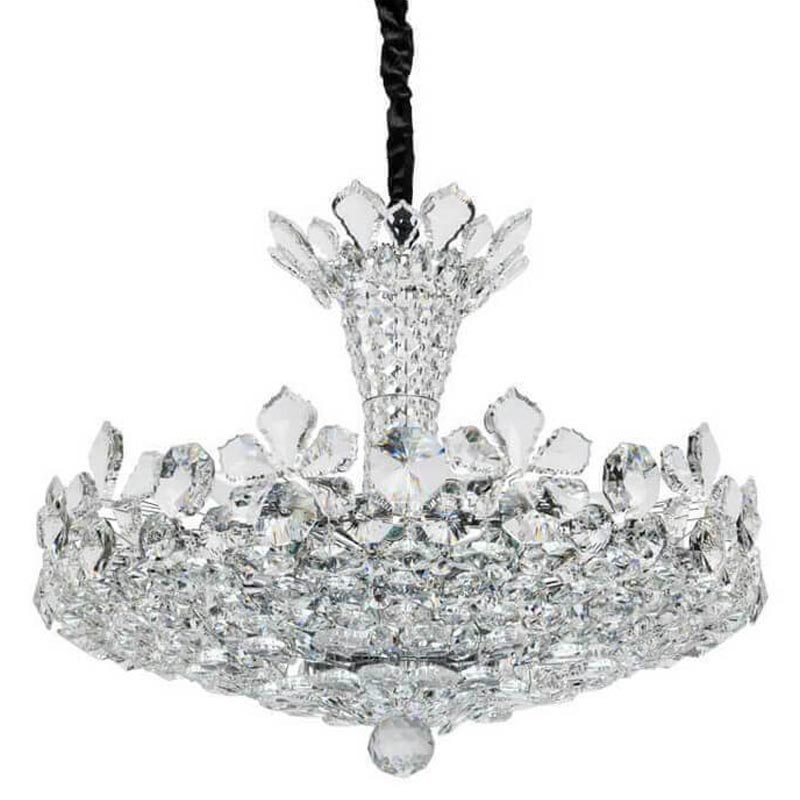 Люстра Griselda Crystal Chandelier 62 Хром Прозрачный Люстра Griselda Crystal Chandelier 62 Хром Прозрачный в Костроме | Loft Concept