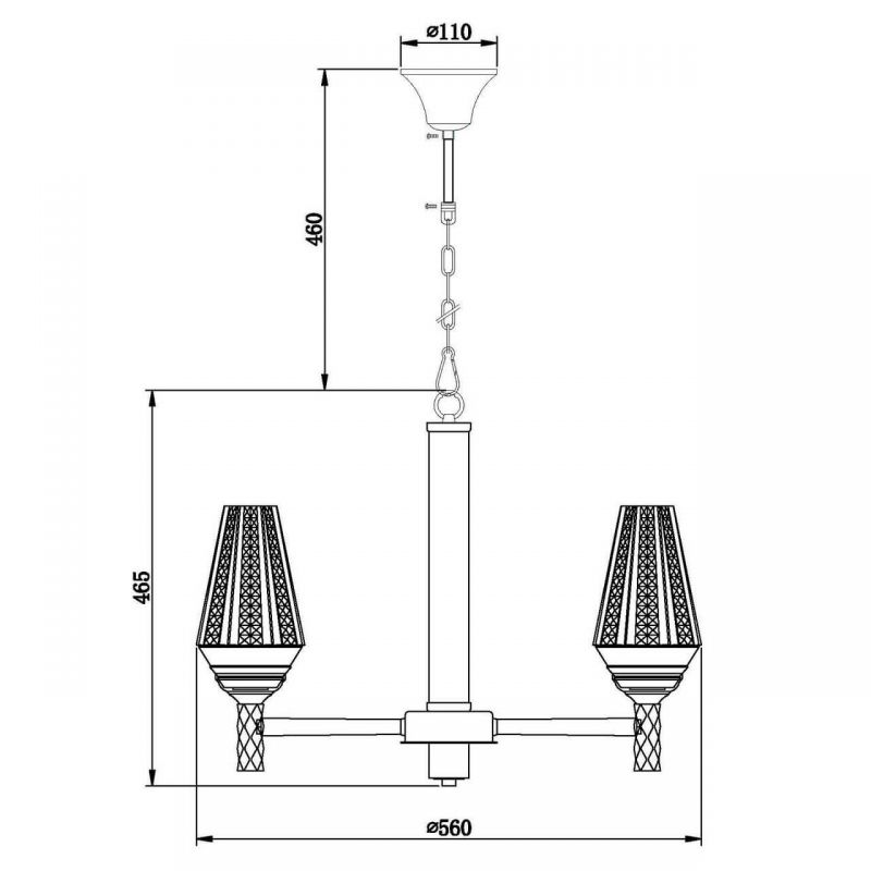 Люстра Ribbed Chandelier Люстра Ribbed Chandelier в Костроме