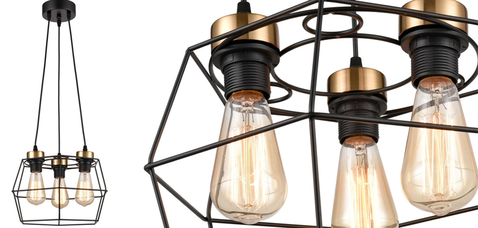 Люстра Loft Wire Cage Black lamp 3 Люстра Loft Wire Cage Black lamp 3 - Loft-Concept в Костроме