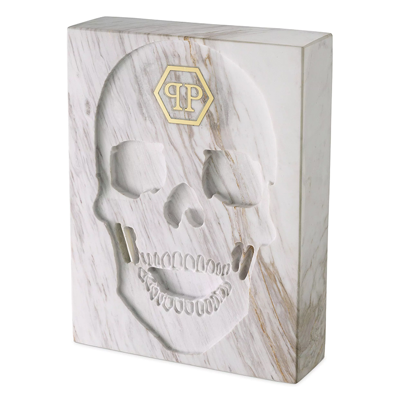 Статуэтка Philipp Plein Marble Skull book Белый Мрамор Bianco Статуэтка Philipp Plein Marble Skull book Белый Мрамор Bianco в Костроме | Loft Concept