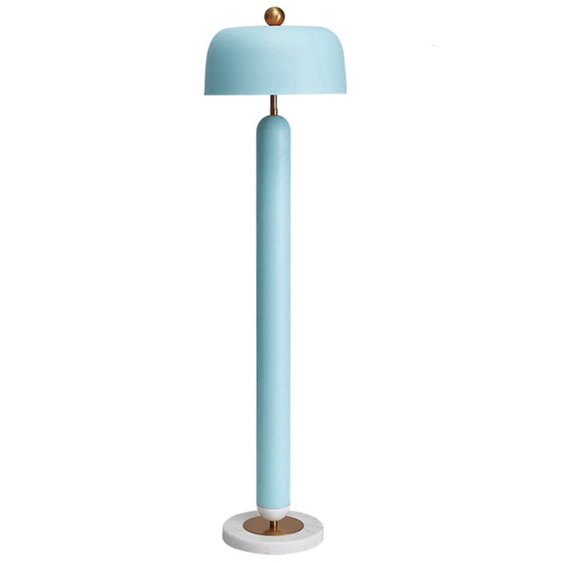 Meet blue Floor lamp Голубой Латунь Meet blue Floor lamp Голубой Латунь в Костроме | Loft Concept