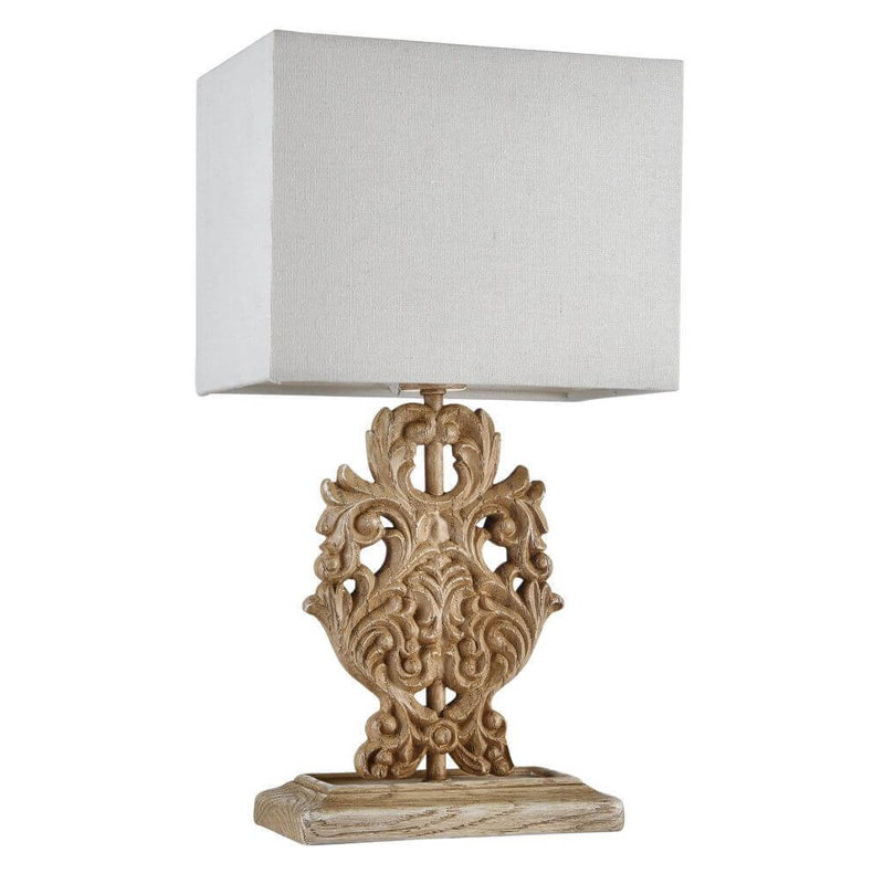 Настольная лампа Agueta Light Table Lamp Белый Бежевый Настольная лампа Agueta Light Table Lamp Белый Бежевый в Костроме | Loft Concept