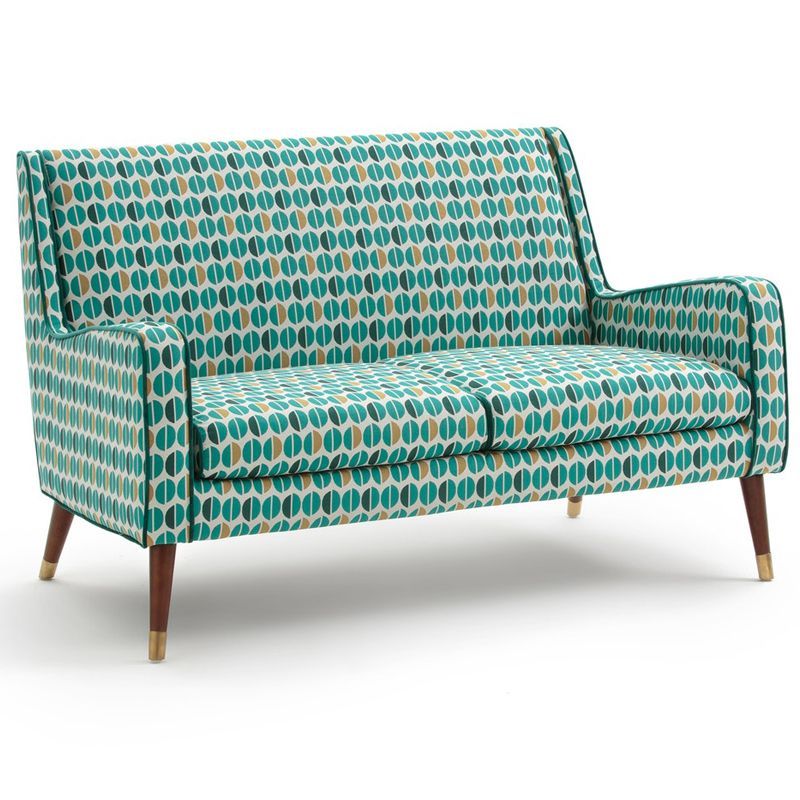 Диван Classic Furniture синий белый желтый Белый Синий Желтый Латунь Диван Classic Furniture синий белый желтый Белый Синий Желтый Латунь в Костроме | Loft Concept