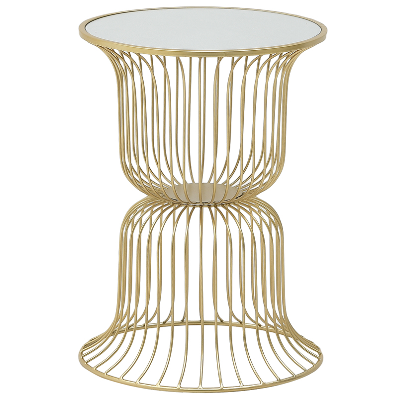 Круглый приставной стол Anthony Gold Side Table Круглый приставной стол Anthony Gold Side Table в Костроме | Loft Concept