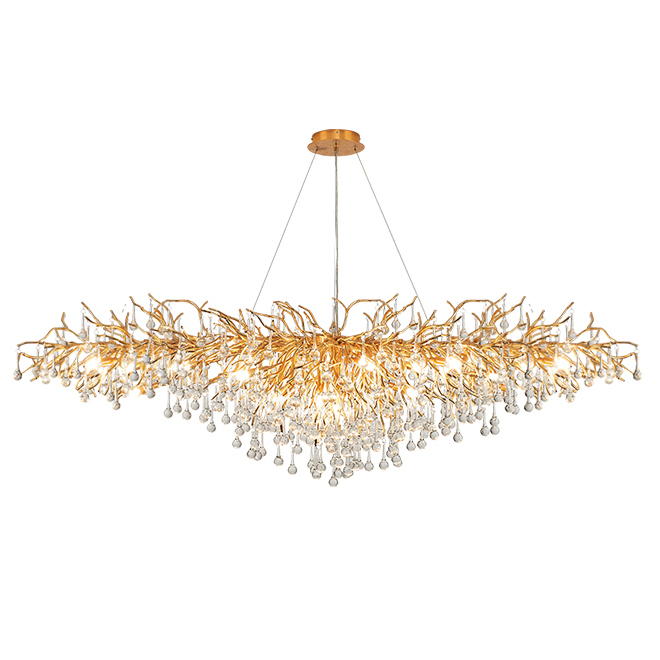 Люстра Droplet Chandelier oval L Золотой Прозрачное Стекло Люстра Droplet Chandelier oval L Золотой Прозрачное Стекло в Костроме | Loft Concept