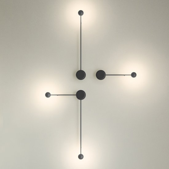 Бра Pin Wall Light black Белый Бра Pin Wall Light black Белый в Костроме | Loft Concept