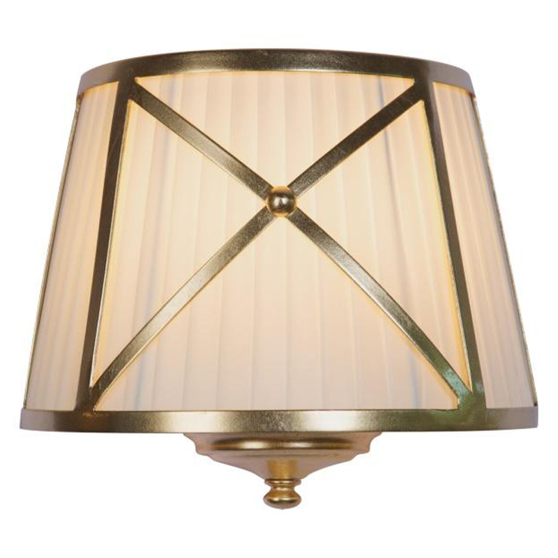 Бра Provence Lampshade Light Gold Wall Lamp Бежевый Золотой Бра Provence Lampshade Light Gold Wall Lamp Бежевый Золотой в Костроме | Loft Concept