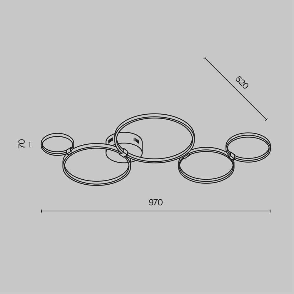 Потолочный светильник Olympia 3000-4000К 43Вт в Костроме