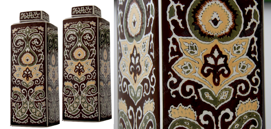 Ваза Brown ornament Ваза Brown ornament - Loft-Concept в Костроме