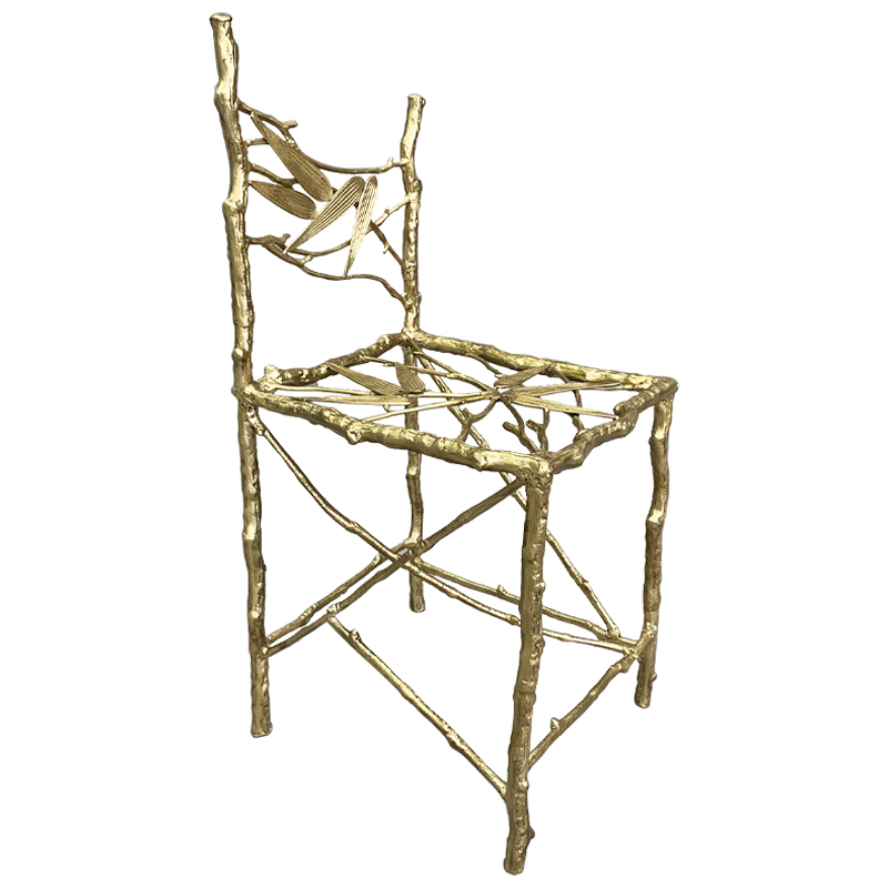 Стул Golden Bamboo Chair Золотой Стул Golden Bamboo Chair Золотой в Костроме | Loft Concept