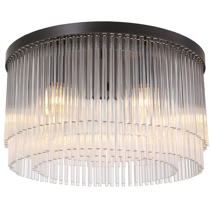 Потолочный светильник Eichholtz Ceiling Lamp Hector Bronze Прозрачное Стекло Темная бронза Потолочный светильник Eichholtz Ceiling Lamp Hector Bronze Прозрачное Стекло Темная бронза в Костроме | Loft Concept