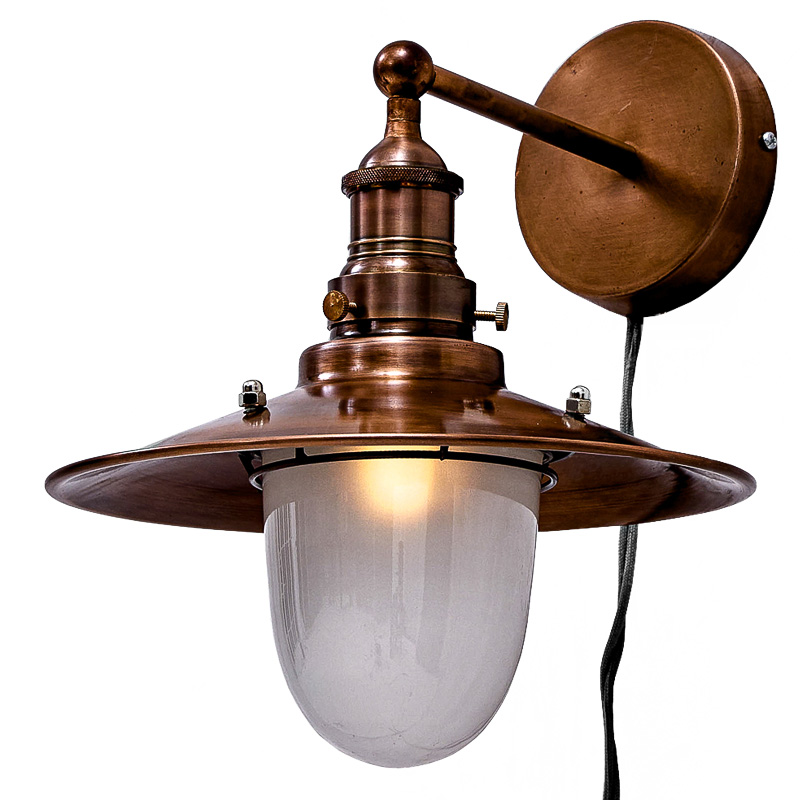Бра Lantern Loft Sconces Белый Винтажная Медь Бра Lantern Loft Sconces Белый Винтажная Медь в Костроме | Loft Concept
