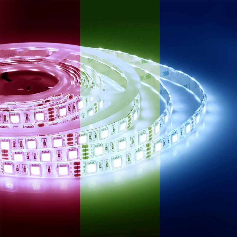 Светодиодная влагозащищенная лента 5М 14,4W/m 60LED/m 5050SMD разноцветная Белый Светодиодная влагозащищенная лента 5М 14,4W/m 60LED/m 5050SMD разноцветная Белый в Костроме | Loft Concept