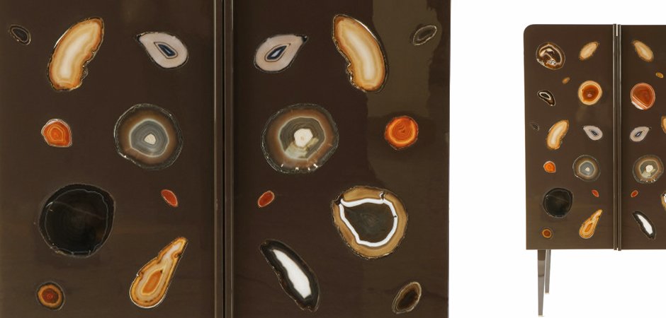 Patrick Naggar Gem Cabinet шкаф украшенный агатами Patrick Naggar Gem Cabinet шкаф украшенный агатами - Loft-Concept в Костроме