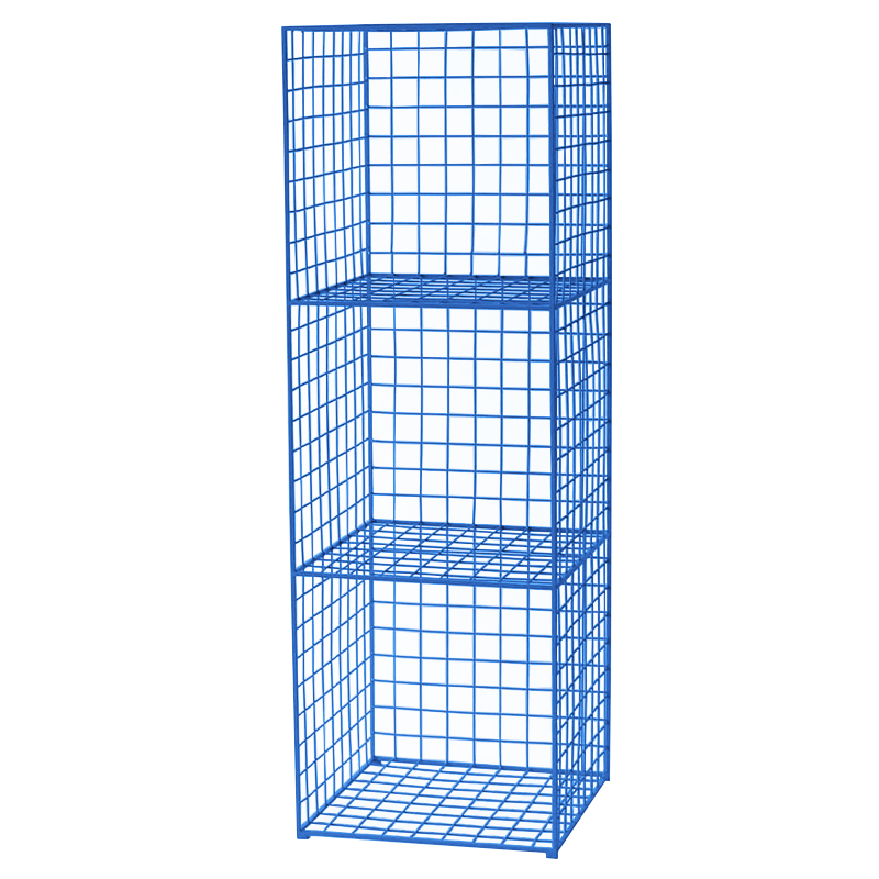 Стеллаж Carney Blue Industrial Metal Rust Rack Синий в Костроме | Loft Concept 
