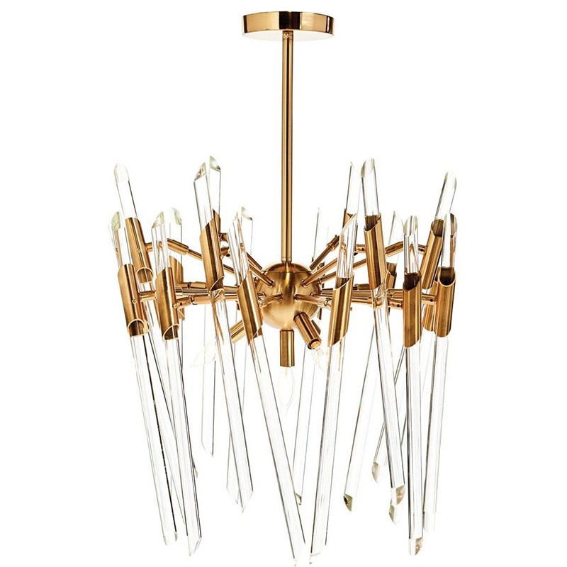 Люстра Ice Rods Chandelier brass Латунь Люстра Ice Rods Chandelier brass Латунь в Костроме | Loft Concept