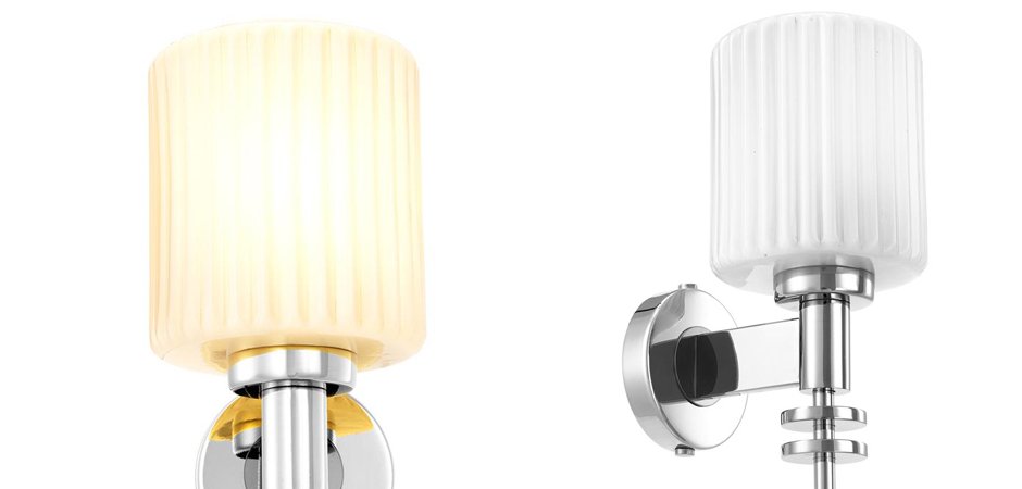 Бра Eichholtz Wall Lamp Ponza Nickel Бра Eichholtz Wall Lamp Ponza Nickel - Loft-Concept в Костроме