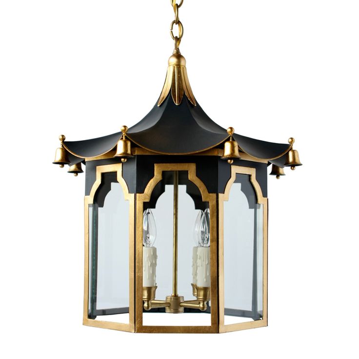 Люстра Pendant Lamp Chinese Pagoda Черный Золотой Люстра Pendant Lamp Chinese Pagoda Черный Золотой в Костроме | Loft Concept
