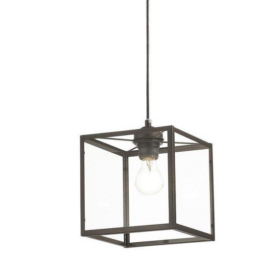 Подвесной светильник Loft Industrial Ortogonal Pendant Cube Brown Прозрачное Стекло Коричневый Подвесной светильник Loft Industrial Ortogonal Pendant Cube Brown Прозрачное Стекло Коричневый в Костроме | Loft Concept