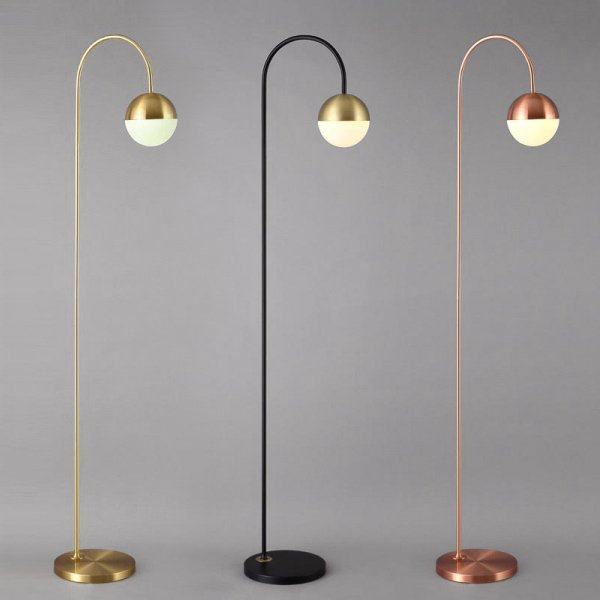 Торшер Cedar & Moss Floor Lamp Медь Латунь Черный Торшер Cedar & Moss Floor Lamp Медь Латунь Черный в Костроме | Loft Concept