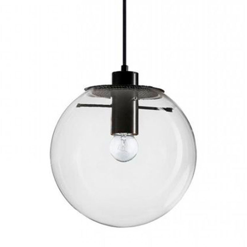 Подвесной светильник Selene Glass Ball Ceiling Lights Black 40 cm Черный Прозрачное Стекло Подвесной светильник Selene Glass Ball Ceiling Lights Black 40 cm Черный Прозрачное Стекло в Костроме | Loft Concept