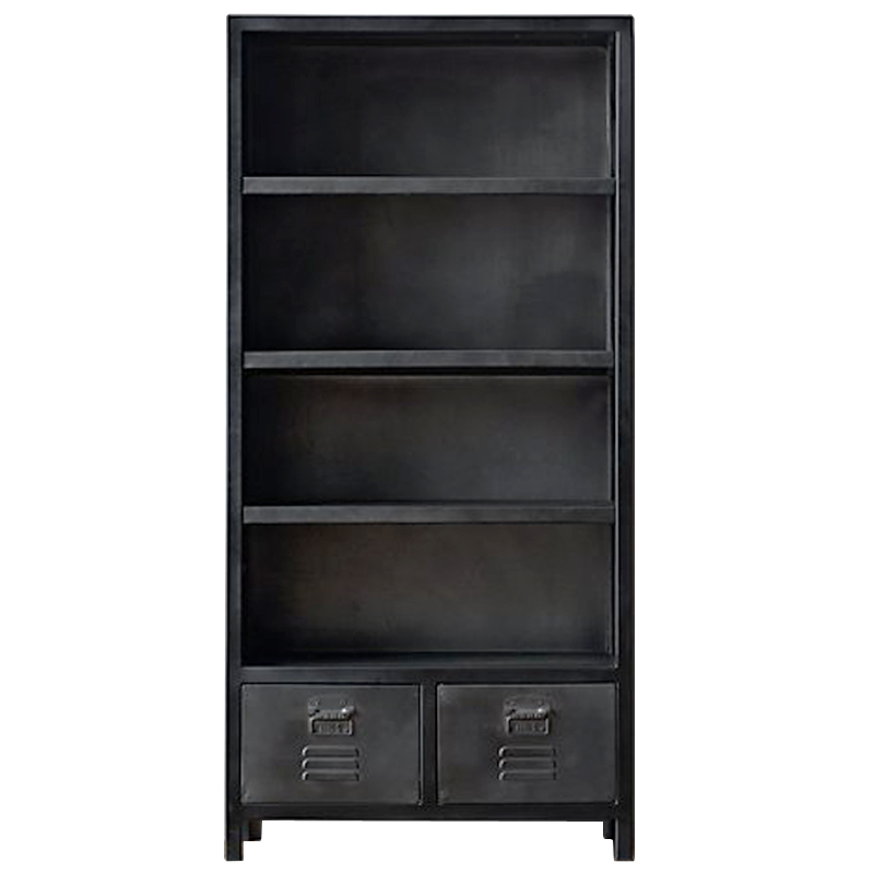 Книжный шкаф RH Vintage locker Графит Книжный шкаф RH Vintage locker Графит в Костроме | Loft Concept