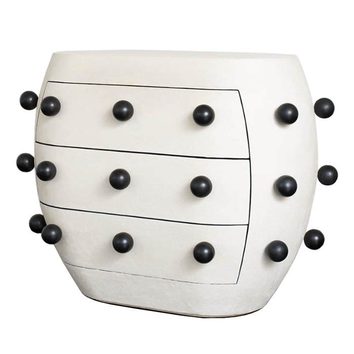 Комод Kelly Wearstler POD Commode Молочный Черный Комод Kelly Wearstler POD Commode Молочный Черный в Костроме | Loft Concept