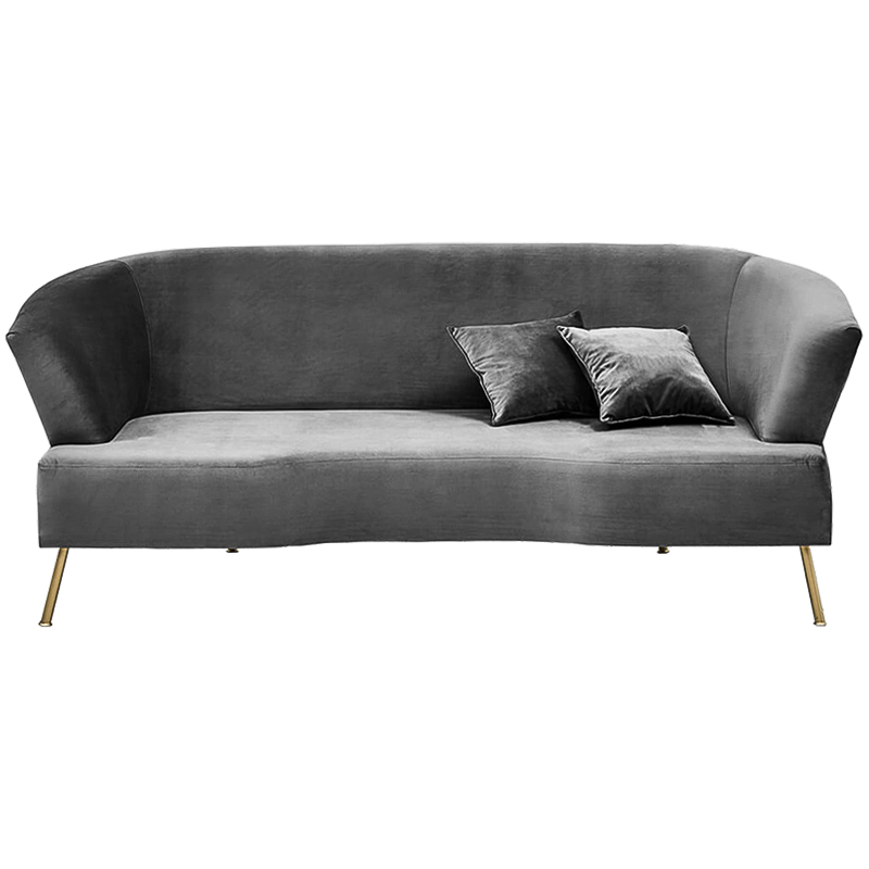 Диван Isis Sofa Gray Серый Золотой Диван Isis Sofa Gray Серый Золотой в Костроме | Loft Concept