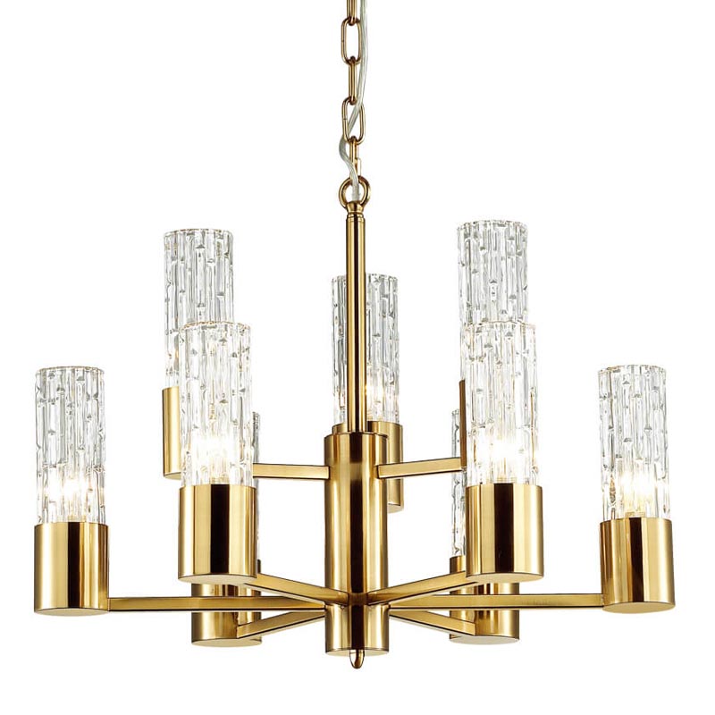 Люстра Lorinda Chandelier two tiers Прозрачный (Transparent) Золотой Люстра Lorinda Chandelier two tiers Прозрачный (Transparent) Золотой в Костроме | Loft Concept
