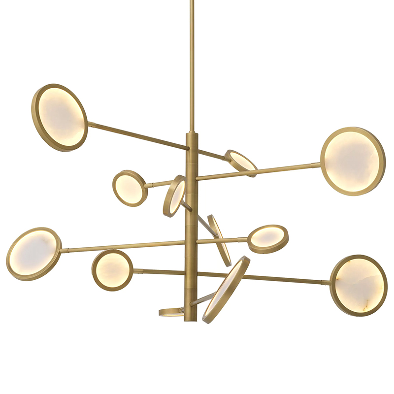 Люстра Eichholtz Chandelier Domani Золотой Белый Люстра Eichholtz Chandelier Domani Золотой Белый в Костроме | Loft Concept