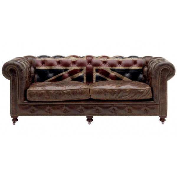 Диван Chesterfield Rebel Sofa Union Jack Andrew Martin Коричневый Диван Chesterfield Rebel Sofa Union Jack Andrew Martin Коричневый в Костроме | Loft Concept
