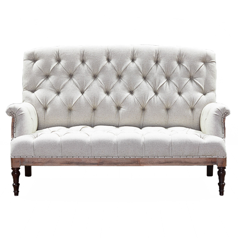 Диван Grace Sofa White Белый Коричневый Диван Grace Sofa White Белый Коричневый в Костроме | Loft Concept