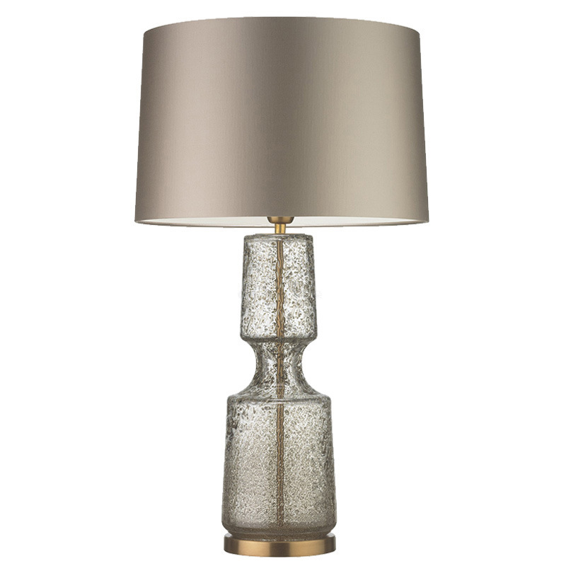 Настольная лампа Antero Antique Table Lamp Бежево-серый Стекло Смок Латунь Настольная лампа Antero Antique Table Lamp Бежево-серый Стекло Смок Латунь в Костроме | Loft Concept