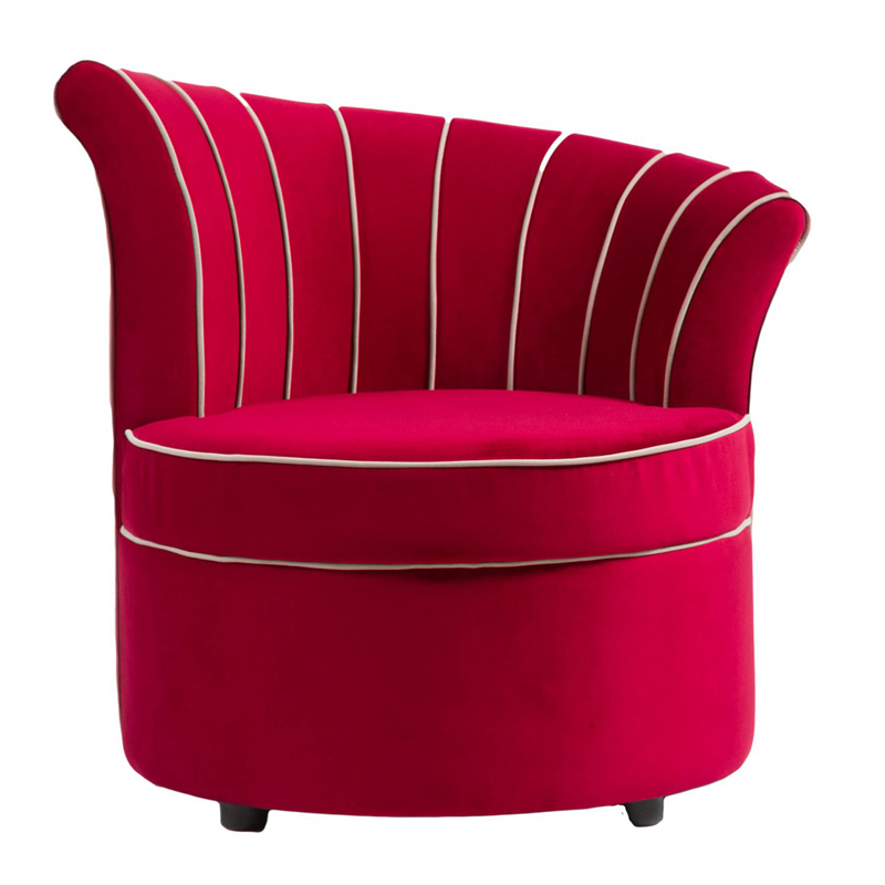 Кресло Curly Backrest Red Красный Кресло Curly Backrest Red Красный в Костроме | Loft Concept