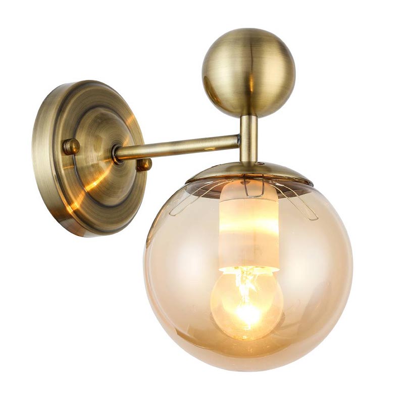 Бра Demian Bronze Wall Lamp Бронза Янтарный Бра Demian Bronze Wall Lamp Бронза Янтарный в Костроме | Loft Concept