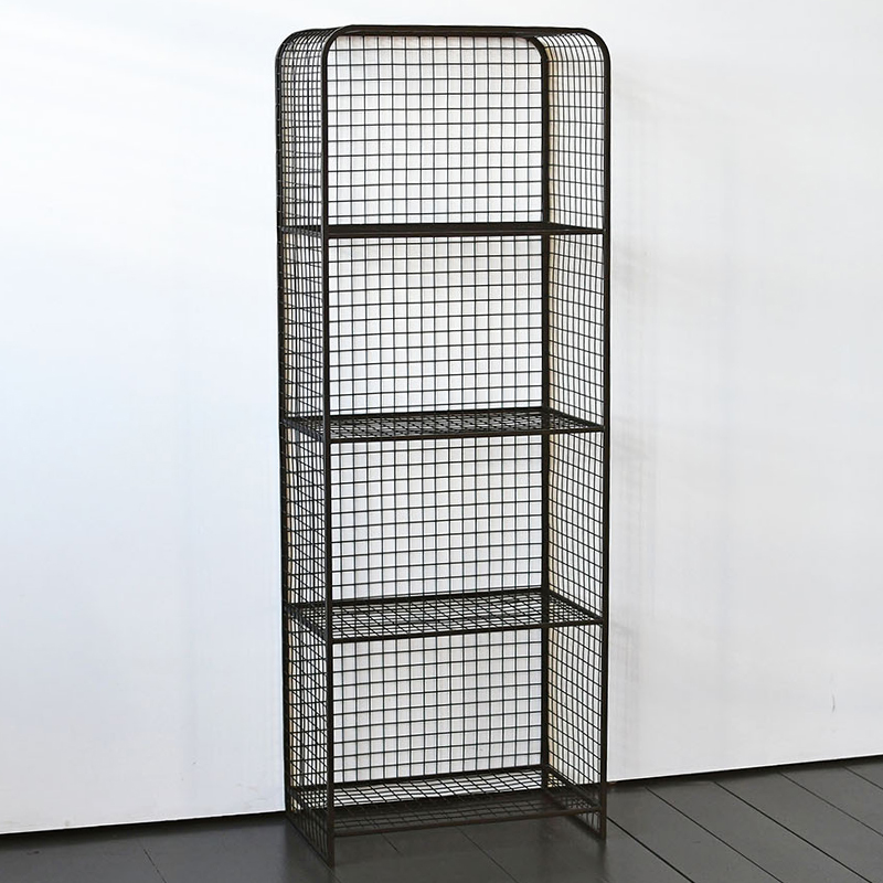 Стеллаж Knott Industrial Metal Rust Rack Черный Стеллаж Knott Industrial Metal Rust Rack Черный в Костроме | Loft Concept