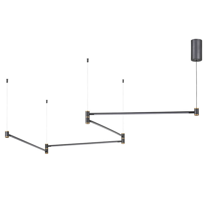 Подвесной светильник Drawing Line Gold Black Золотой Черный Подвесной светильник Drawing Line Gold Black Золотой Черный в Костроме | Loft Concept